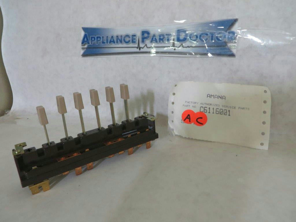 AMANA MAYTAG AIR CONDITIONER C6116001 SWITCH NEW AMANA MAYTAG AIR CONDITIONER C6116001 SWITCH NEW